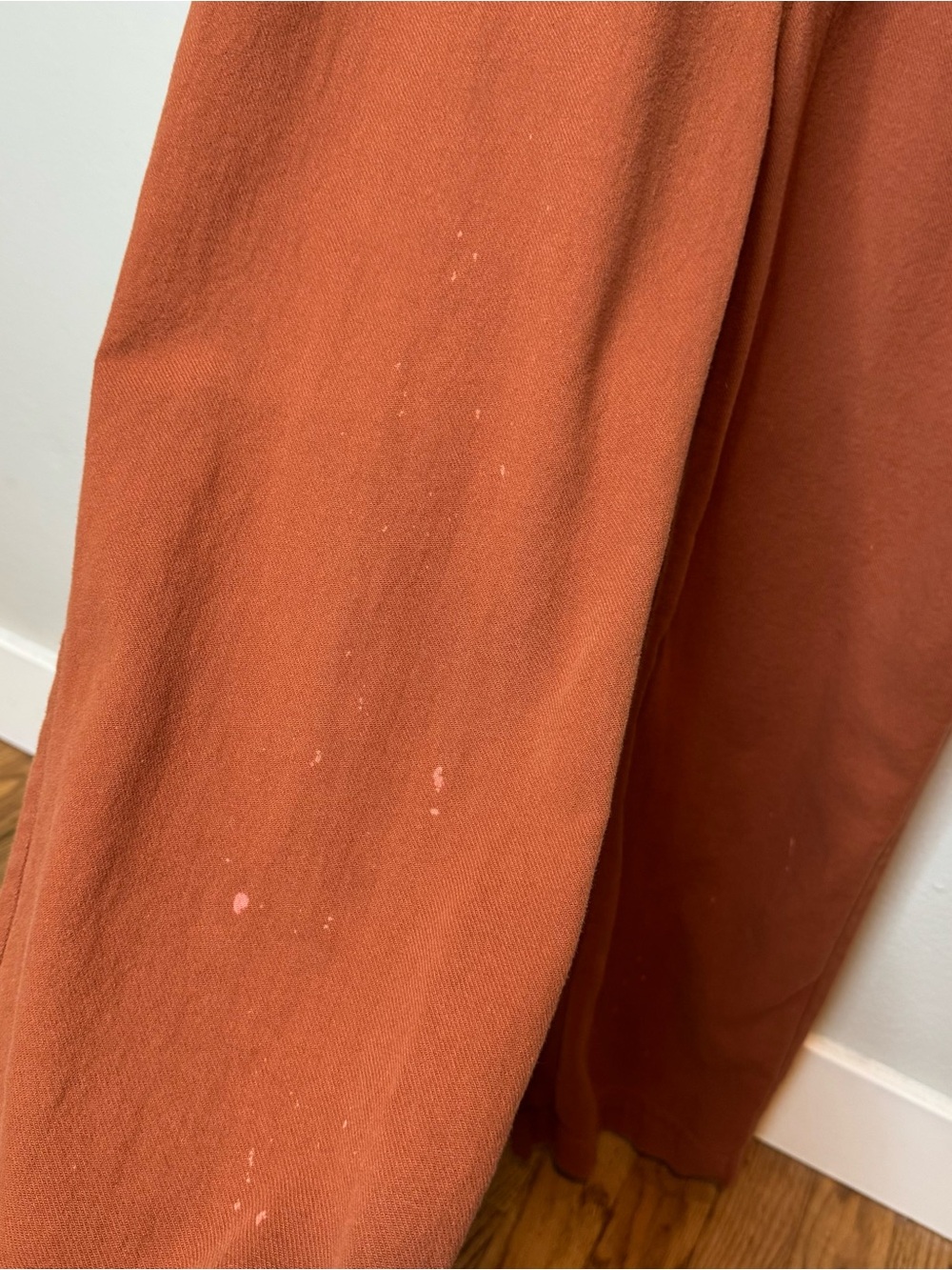 Bridge & Burn Burke Utility Jumpsuit Rust Terracotta Orange Long Sleeve - Picture 12 of 16